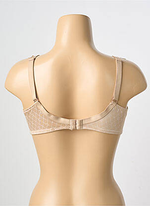 Sutien efect material satinat sutien cupe întregi cu decolteu înalt culoare piersică CHANTELLE femeie