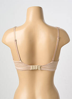 Sutien efect material satinat sutien cupe întregi cu decolteu înalt culoare piersică CHANTELLE femeie