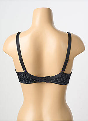 Sutien efect material satinat sutien cupe întregi cu decolteu înalt negru CHANTELLE femeie