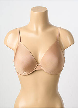 Sutien efect material satinat top sutien modelat culoare piersică WACOAL femeie