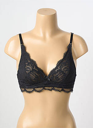 Sutien fără armatură bralete negru MEY femeie