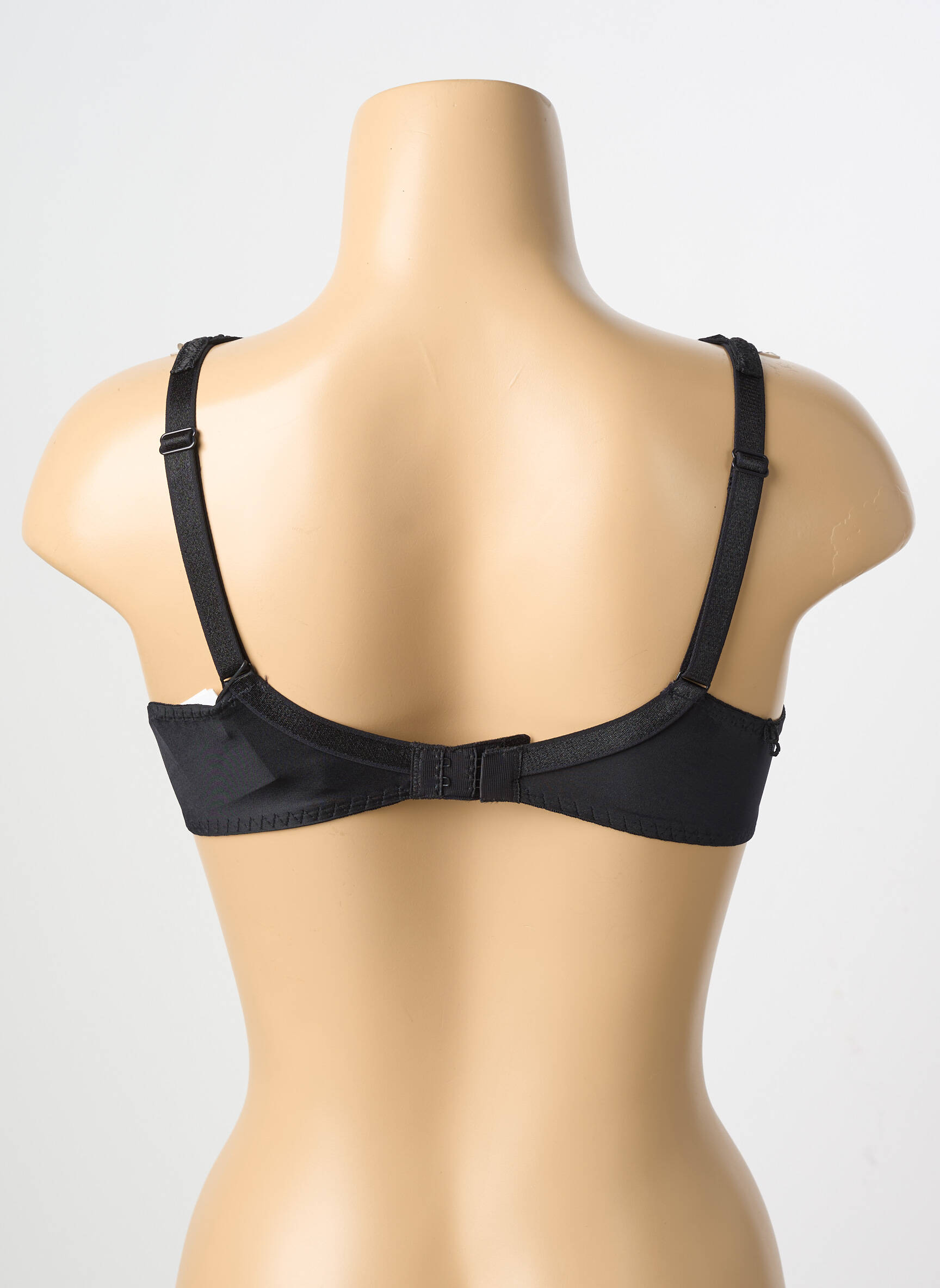Sutien efect material satinat sutien cupe întregi cu decolteu înalt negru LOUISA BRACQ femeie