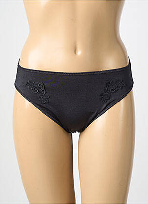 Chilot efect material satinat negru CHANTELLE femeie