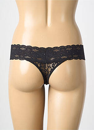Tanga elasticitate negru WACOAL femeie