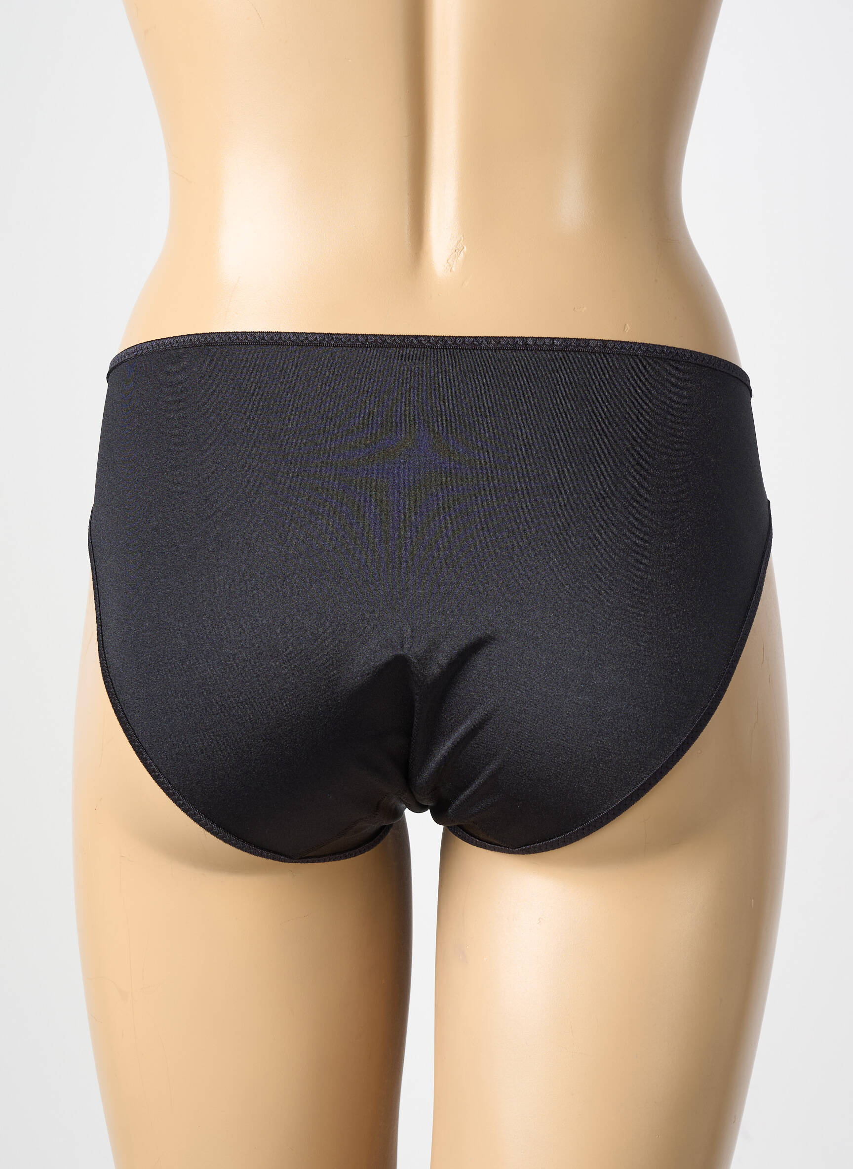 Chilot efect material satinat negru CHANTELLE femeie