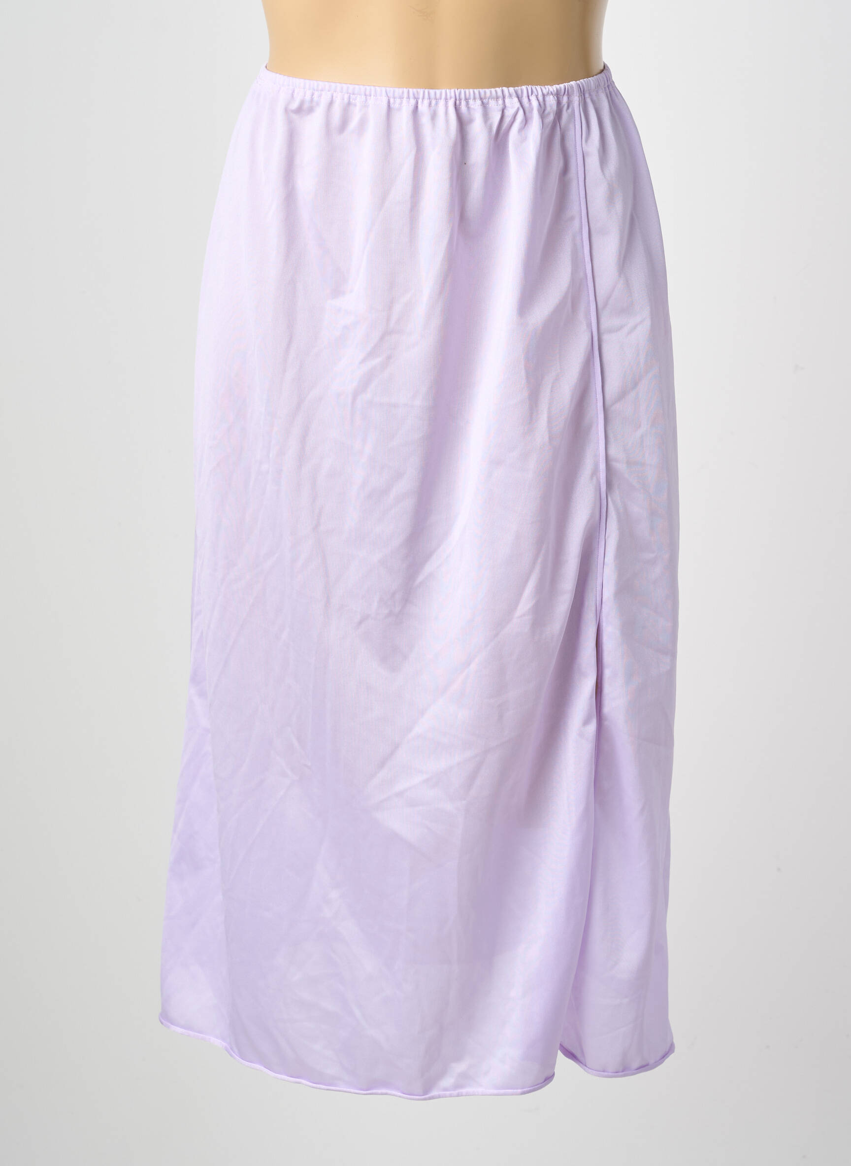 Jupon/fond de rochie țesătură satinată violet NEYRET femeie