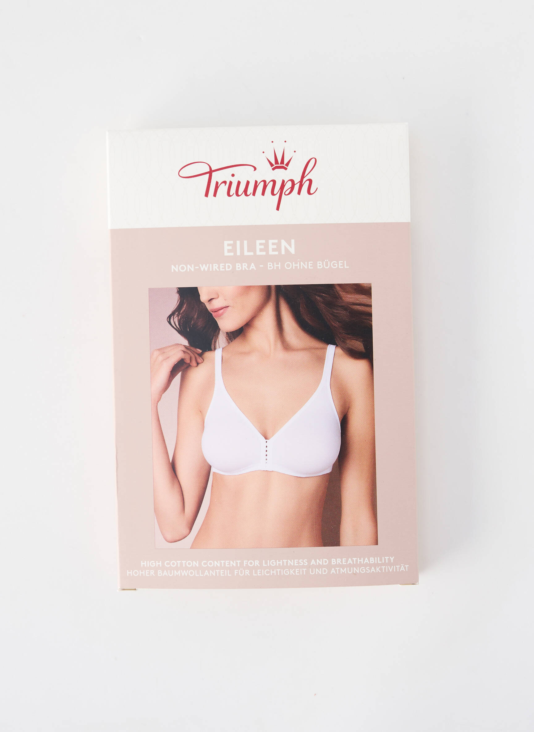 Sutien fără armatură sutien cupe întregi cu decolteu înalt alb TRIUMPH femeie