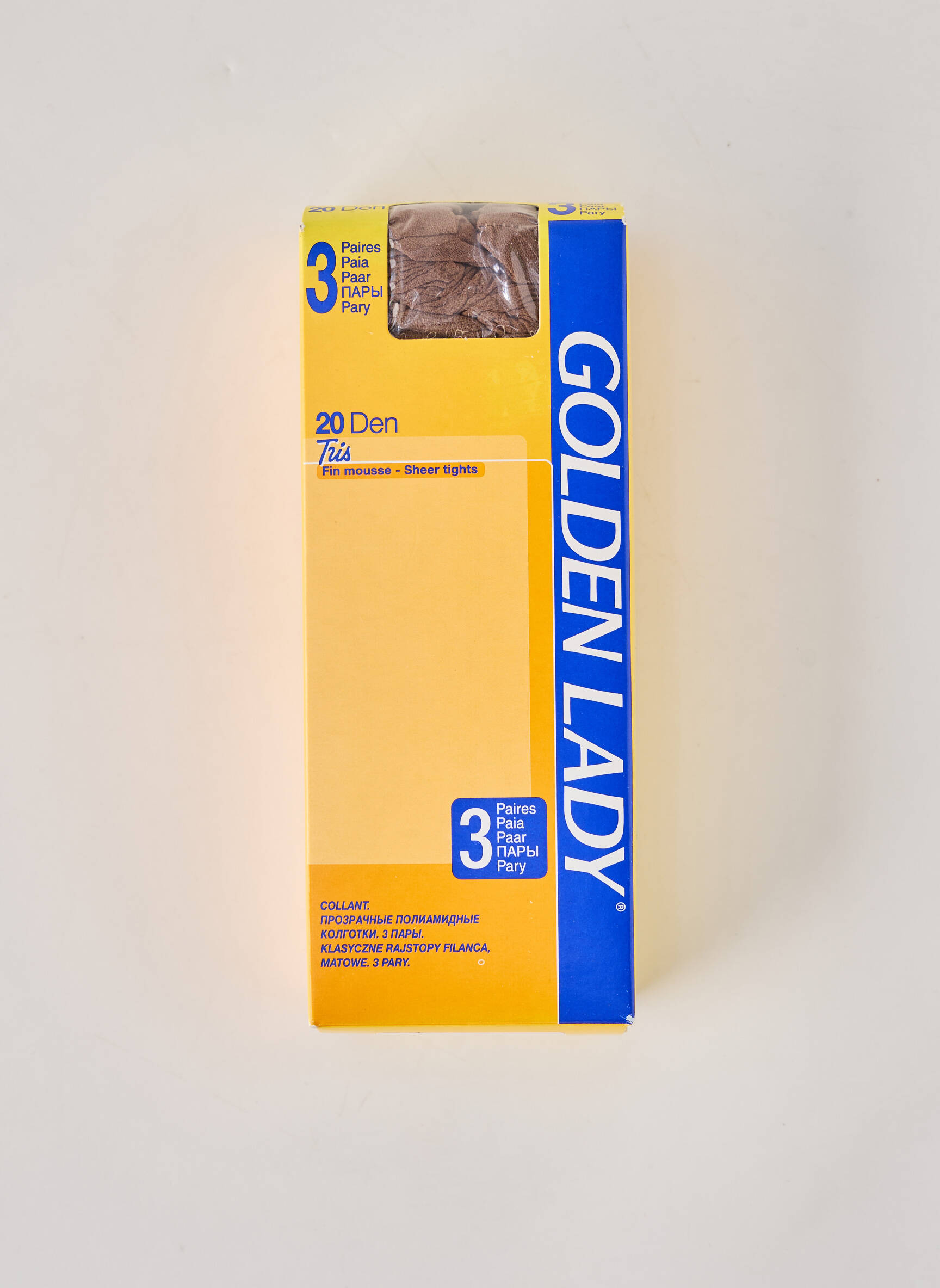 Colanți elasticitate bej GOLDEN LADY femeie