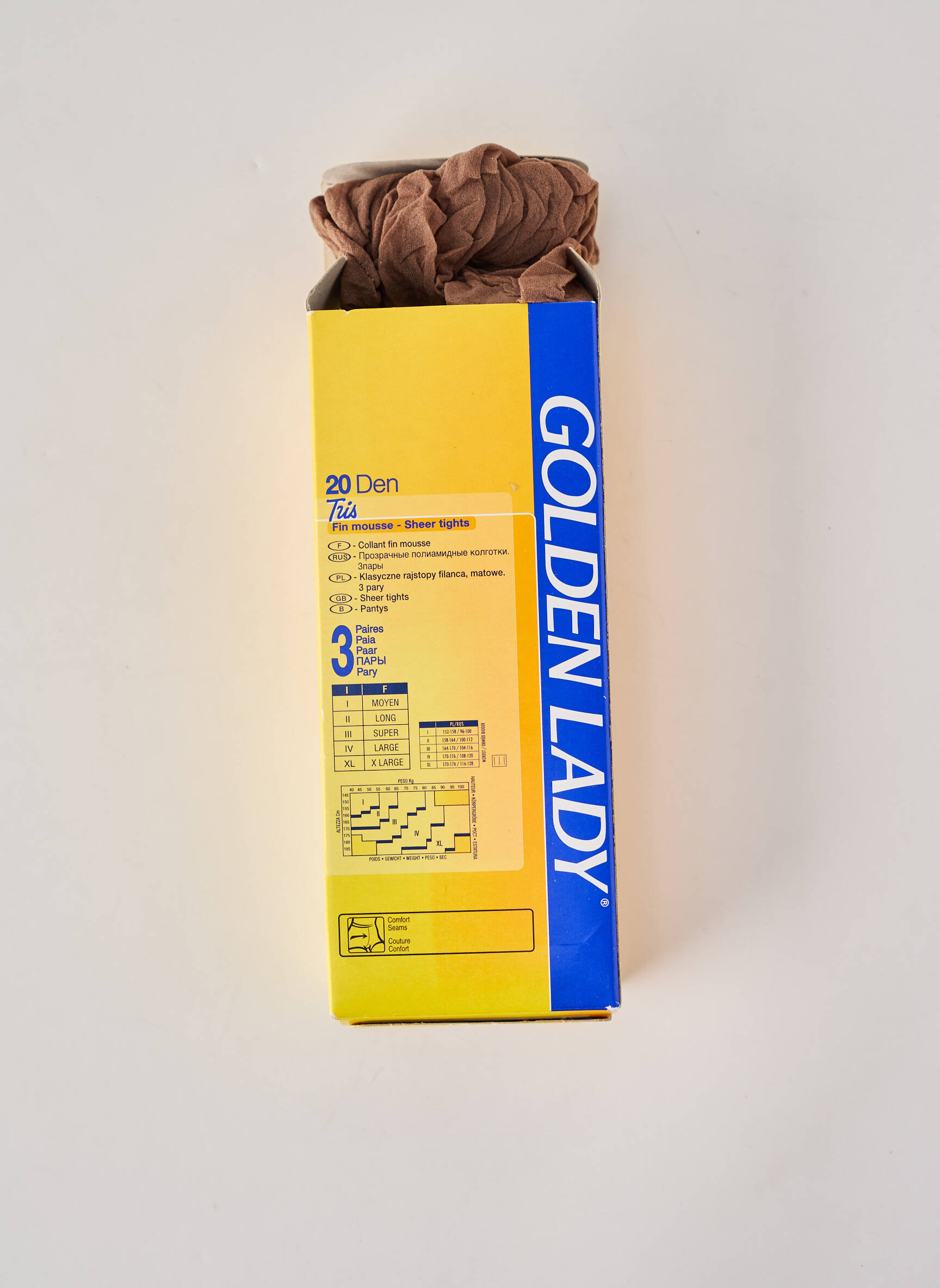Colanți elasticitate bej GOLDEN LADY femeie