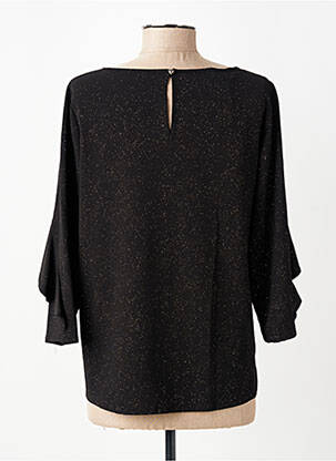 Top guler rotund mâneci 3/4 negru RINASCIMENTO femeie