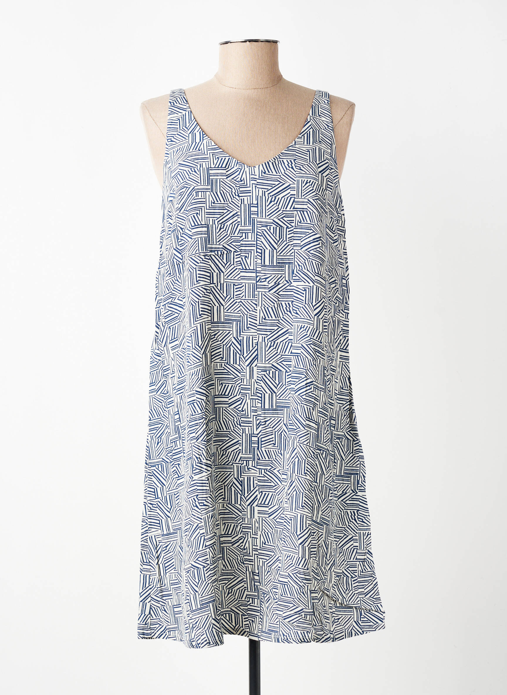 Rochie scurtă fără mâneci fără mâneci albastru YERSE femeie