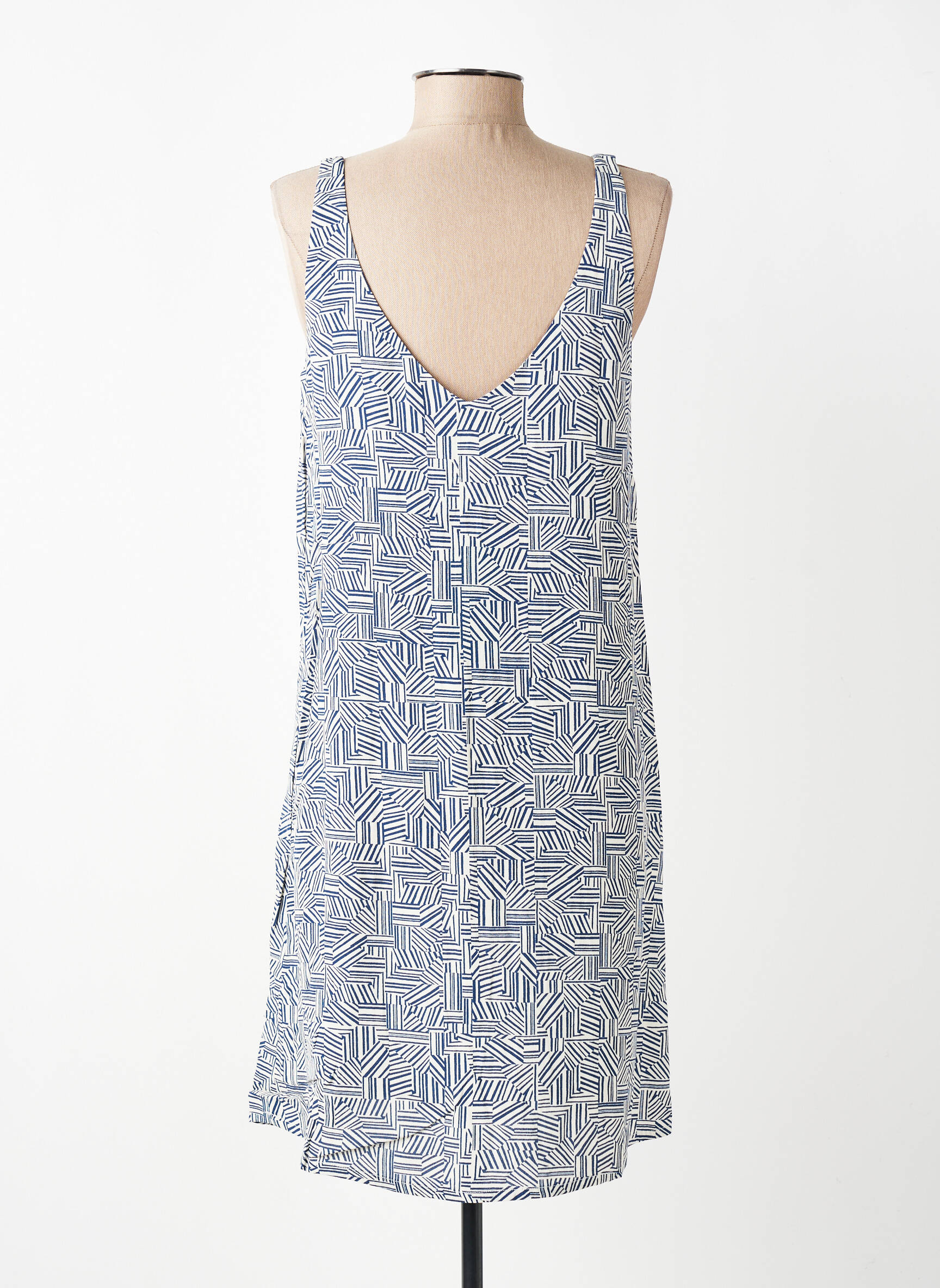 Rochie scurtă fără mâneci fără mâneci albastru YERSE femeie