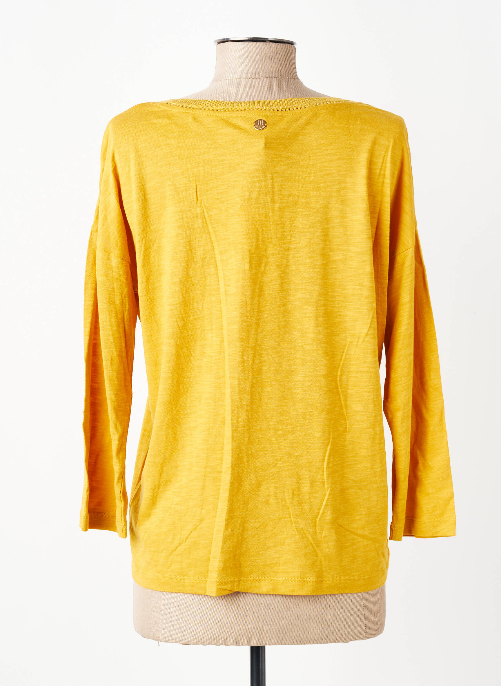 Tricou mâneci 3/4 mâneci 3/4 galben LOLA ESPELETA femeie