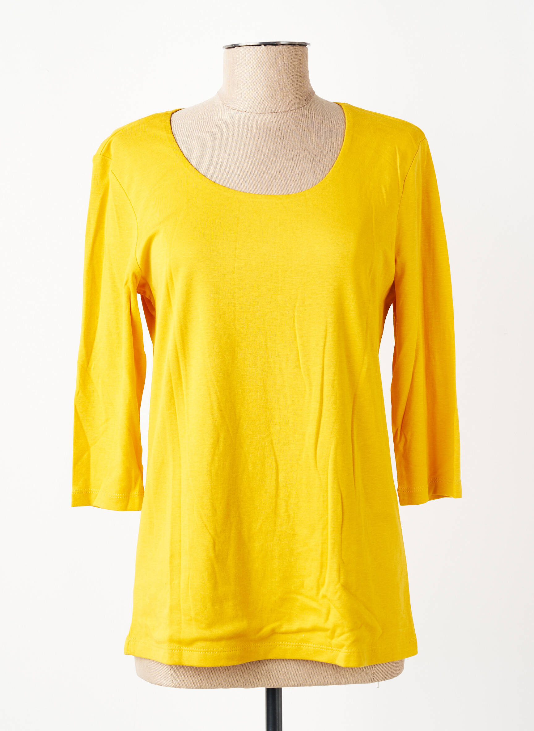 Tricou mâneci 3/4 mâneci 3/4 galben STREET ONE femeie