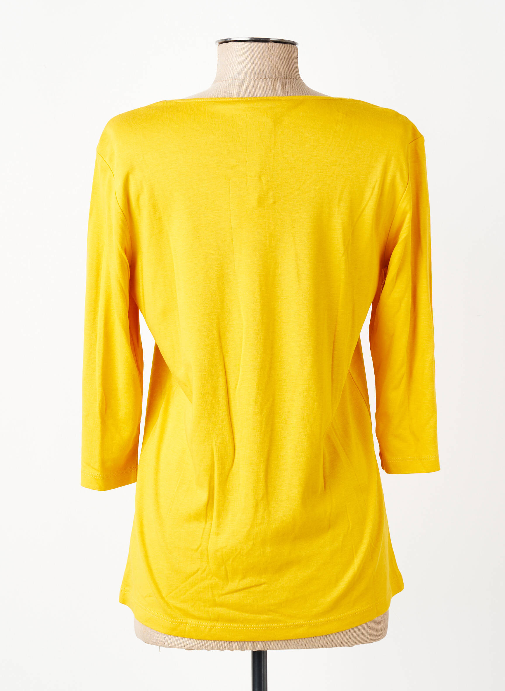 Tricou mâneci 3/4 mâneci 3/4 galben STREET ONE femeie