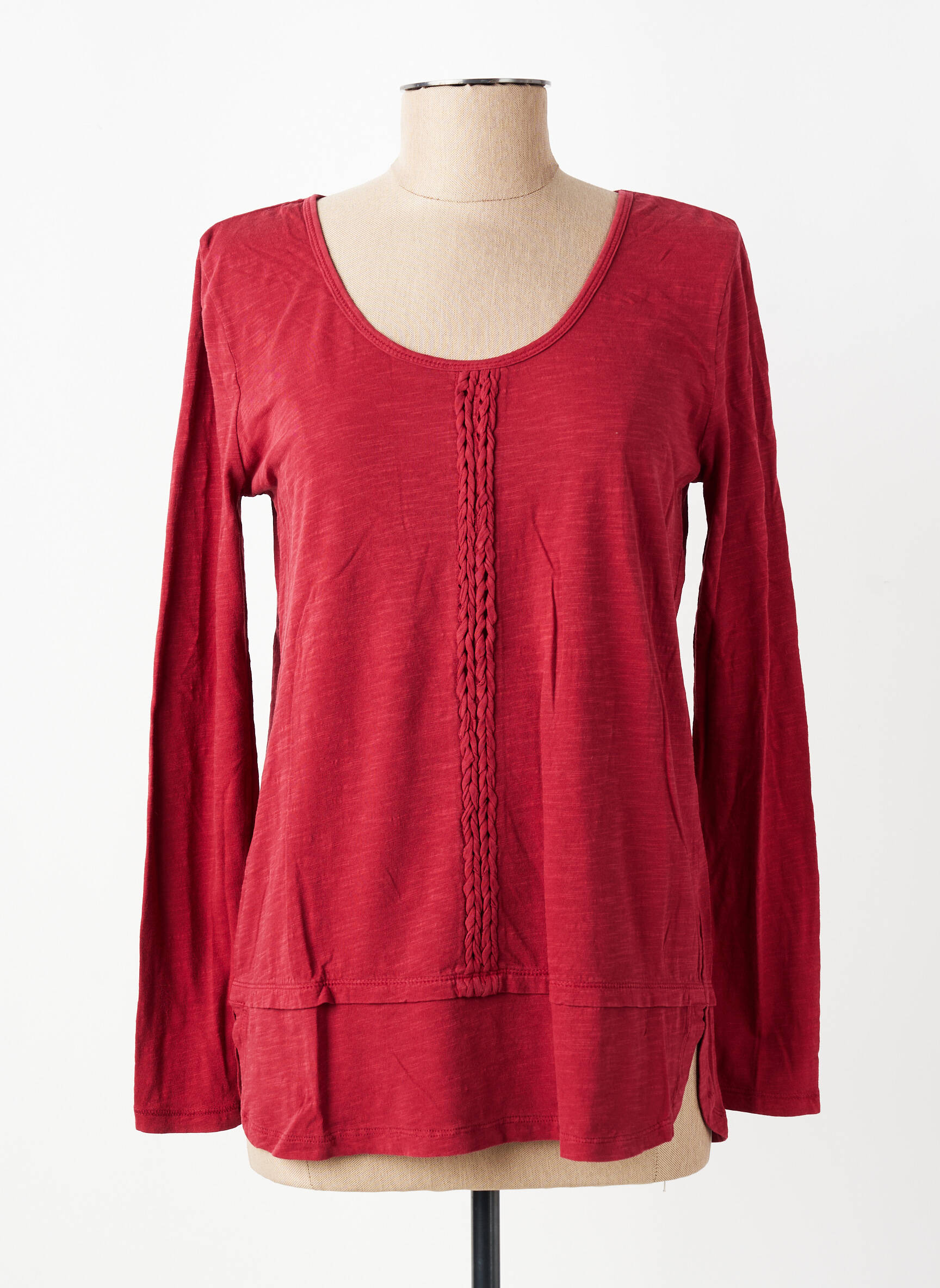 Tricou mâneci lungi mâneci lungi roșu YERSE femeie