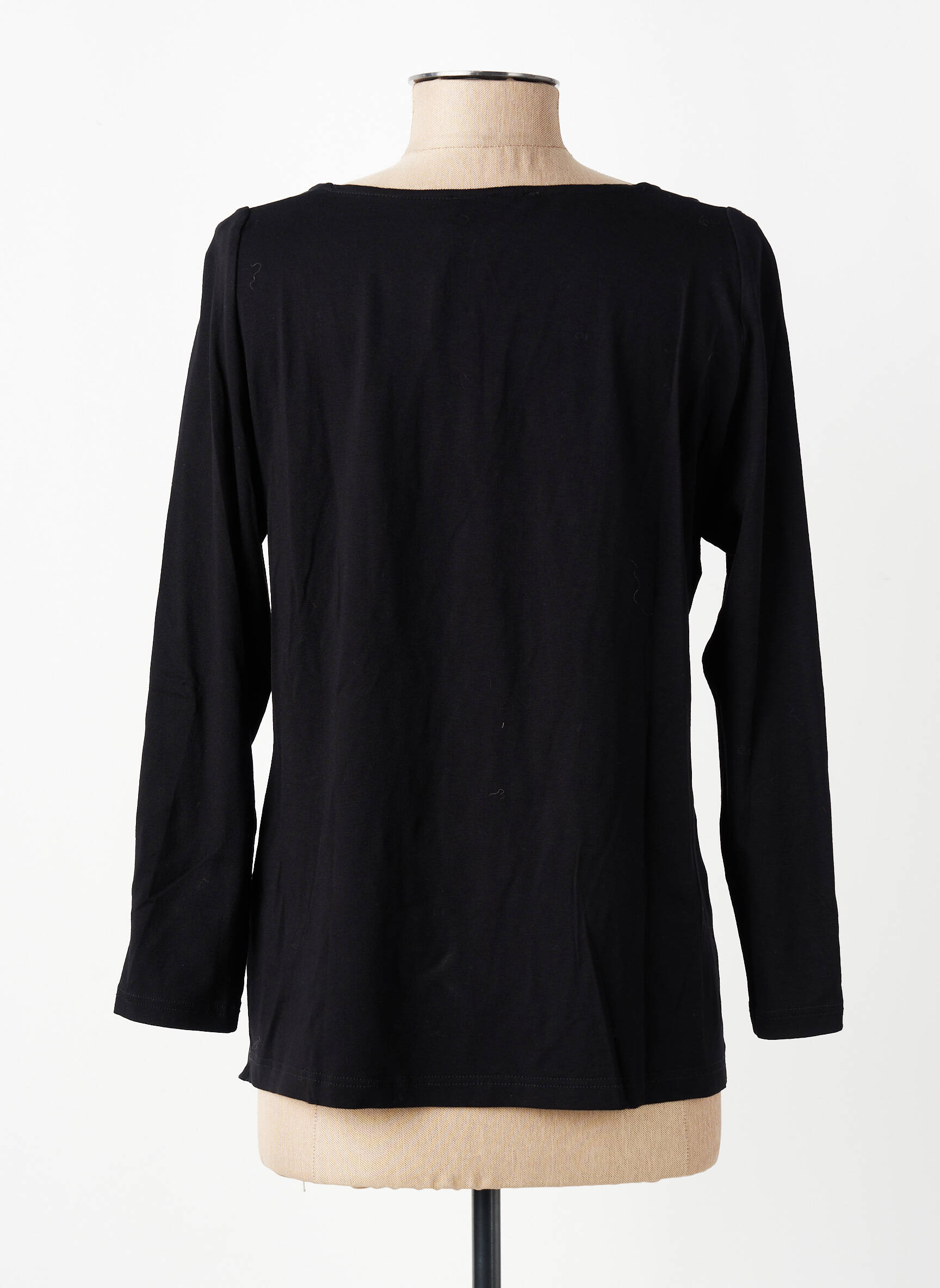 Tricou mâneci 3/4 mâneci 3/4 negru AKELA KEY femeie
