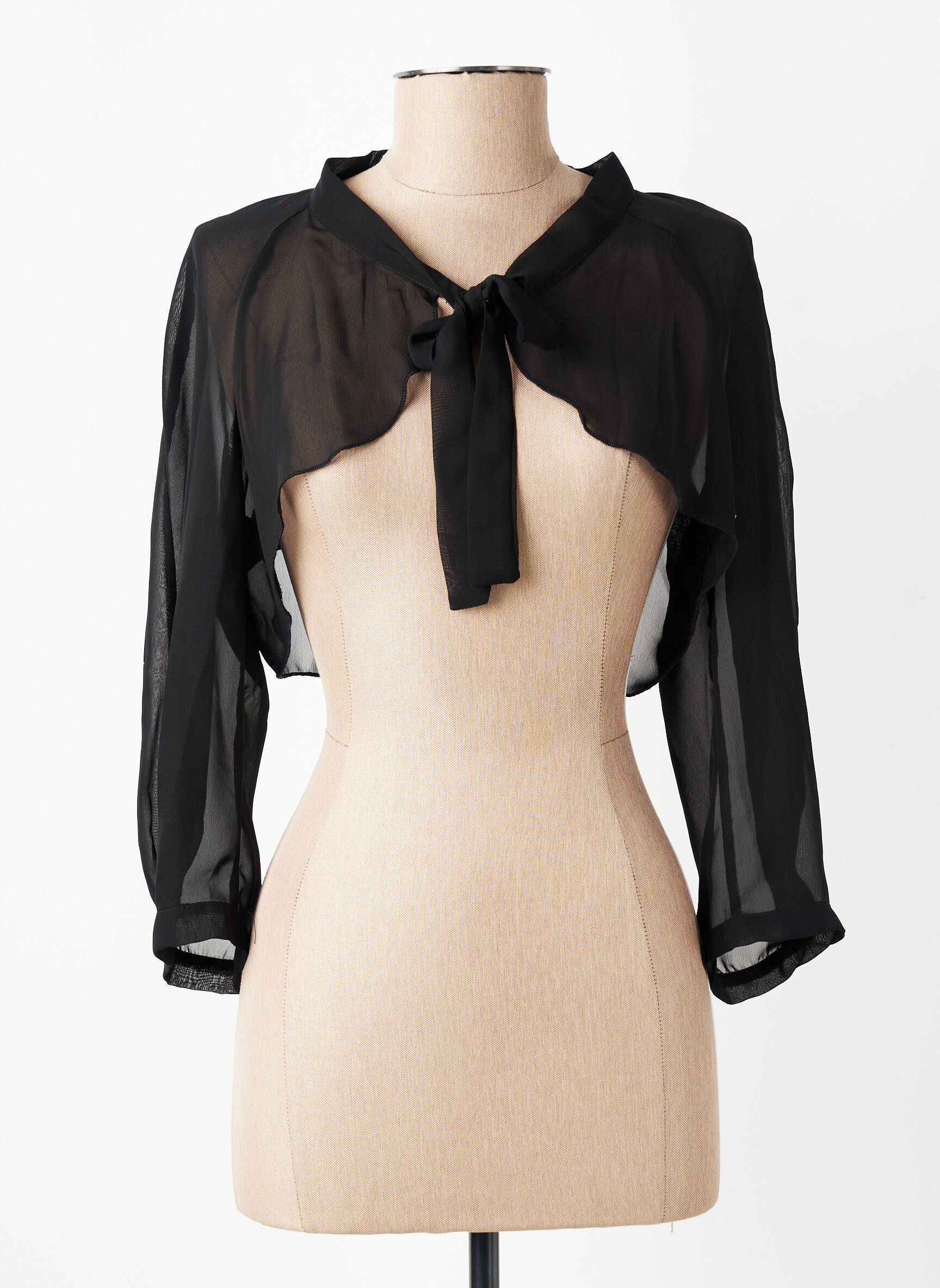 Bolero mâneci lungi negru RINASCIMENTO femeie
