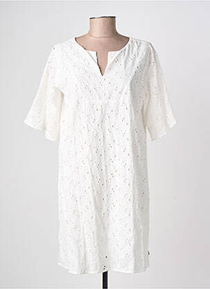 Rochie midi mâneci scurte mâneci scurte alb FREEMAN T.PORTER femeie