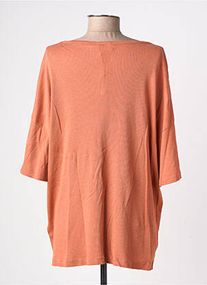 Tricou elasticitate mâneci scurte portocalie AMERICAN VINTAGE femeie