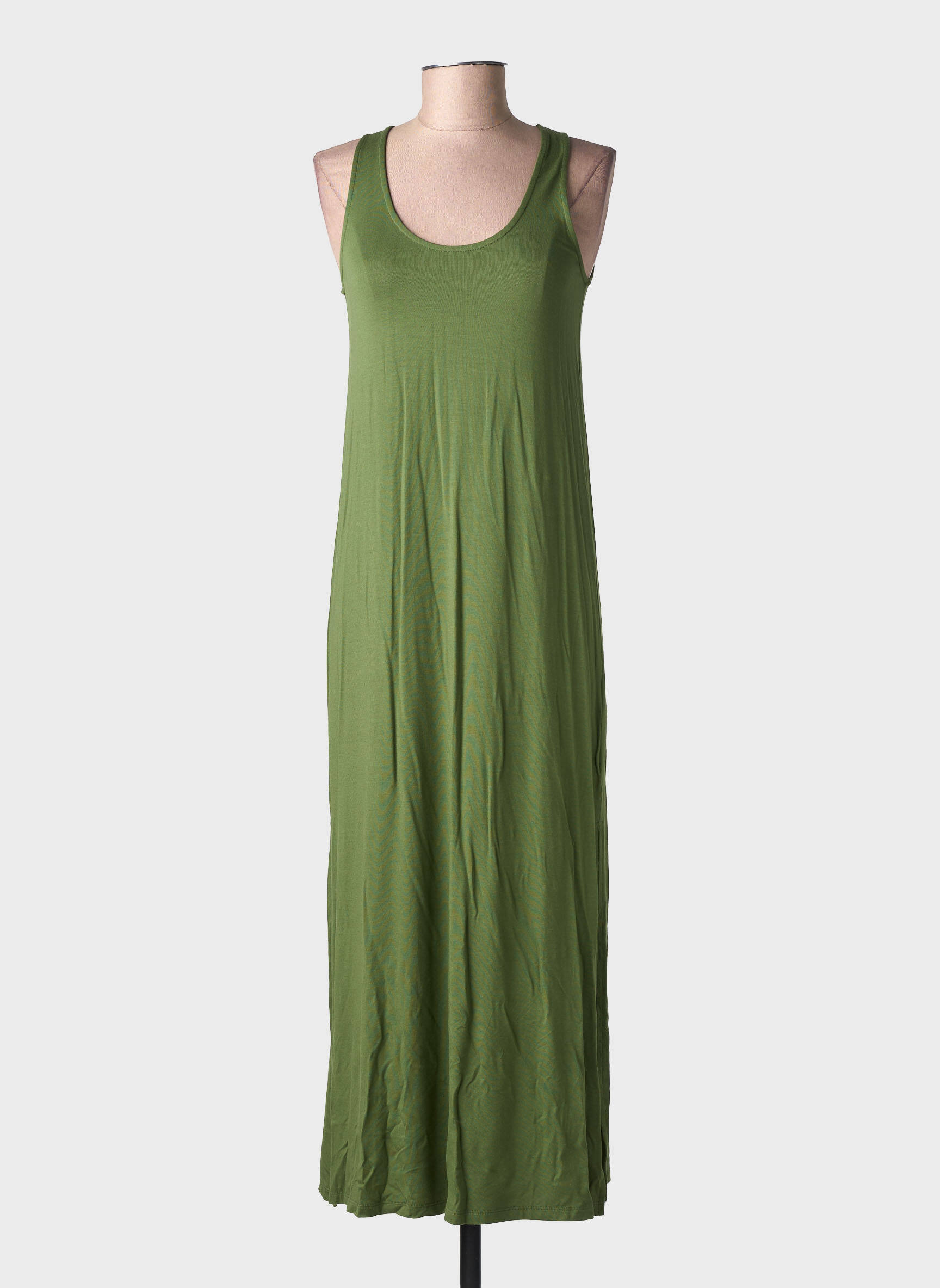 Rochie lungă fără mâneci fără mâneci verde YERSE femeie