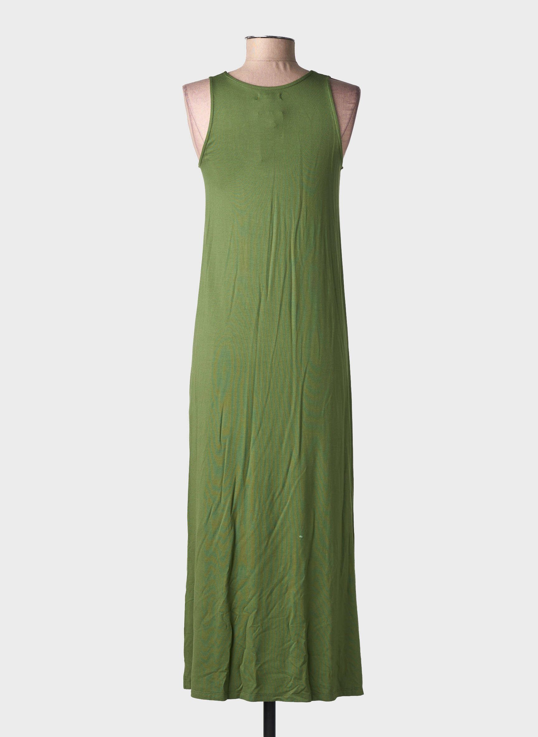 Rochie lungă fără mâneci fără mâneci verde YERSE femeie