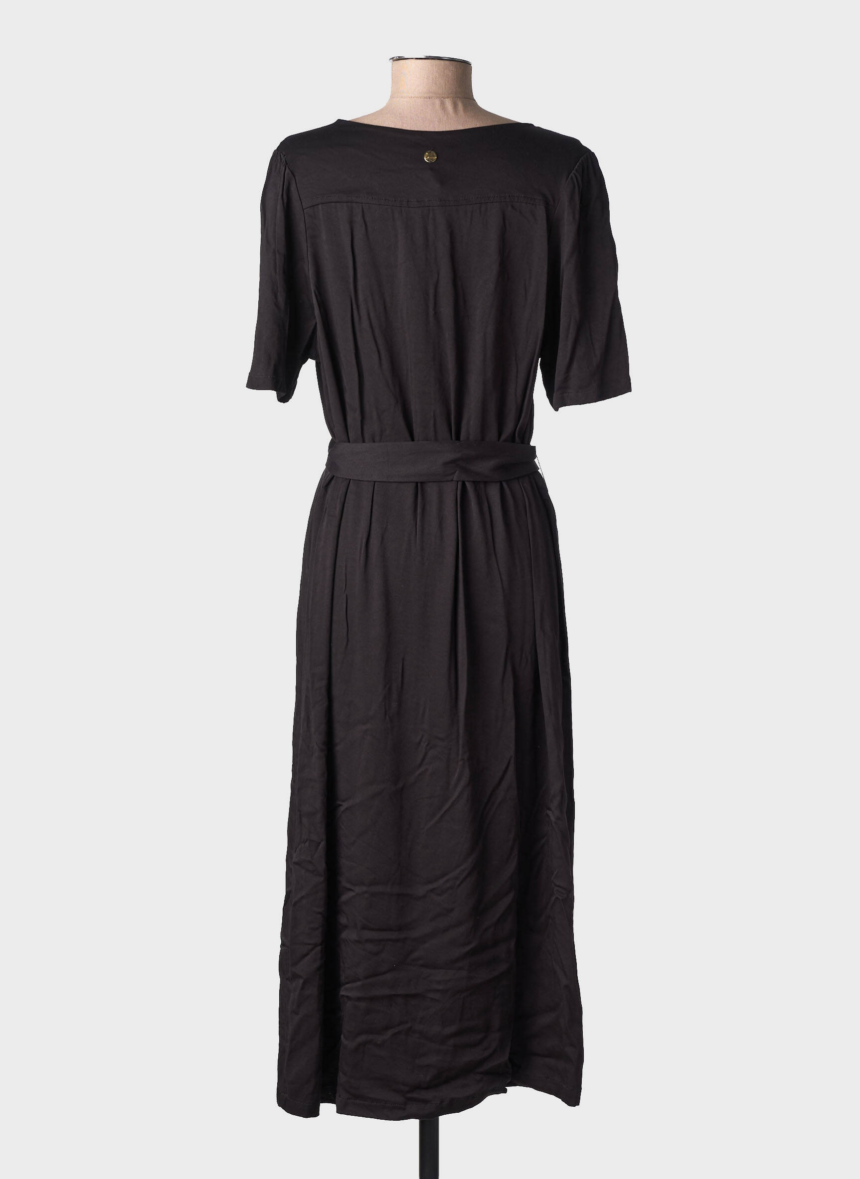 Rochie lungă mâneci scurte mâneci scurte negru LOLA ESPELETA femeie