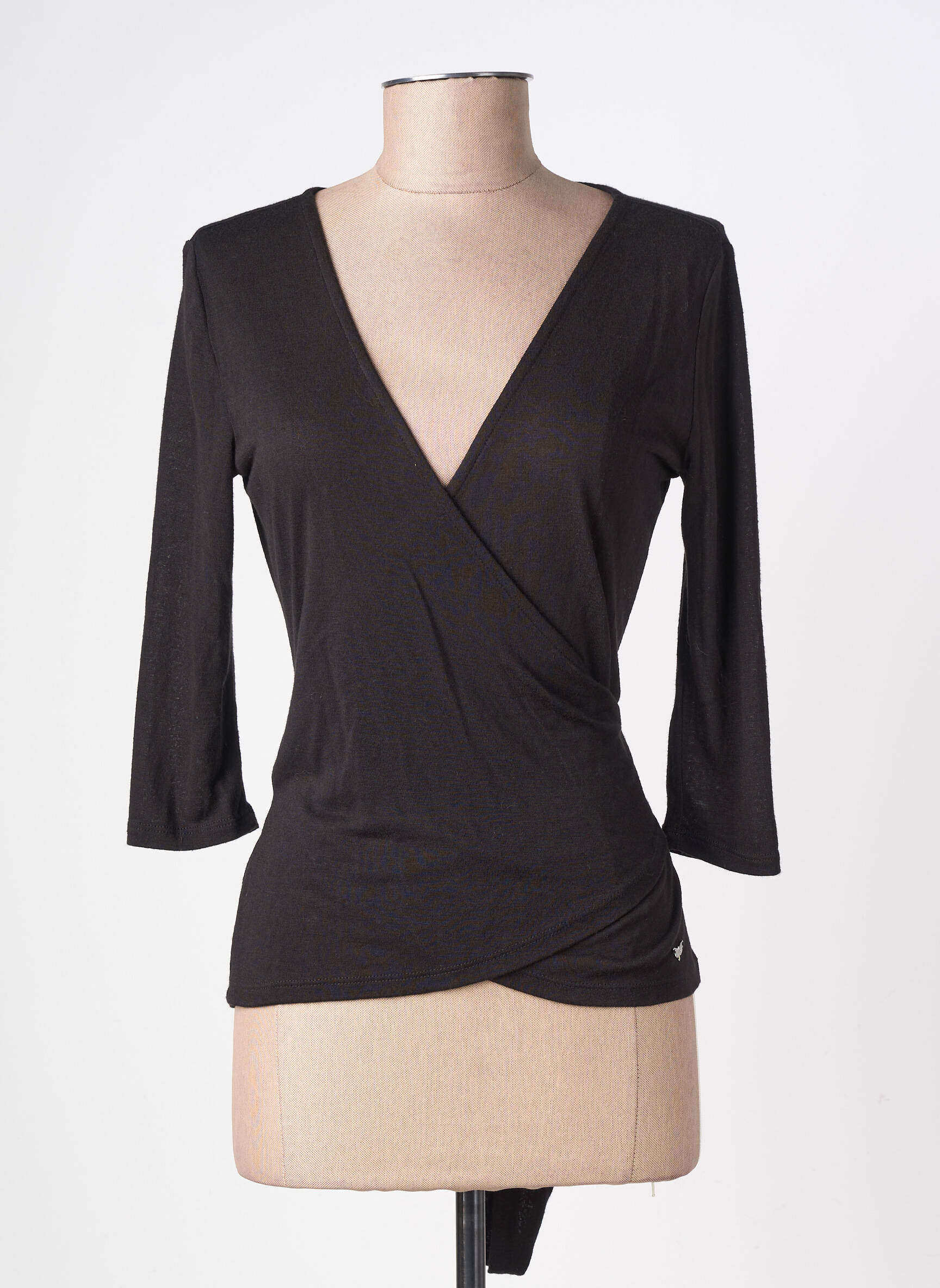 Top țesătură jersey mâneci lungi negru LPB LES PETITES BOMBES  femeie