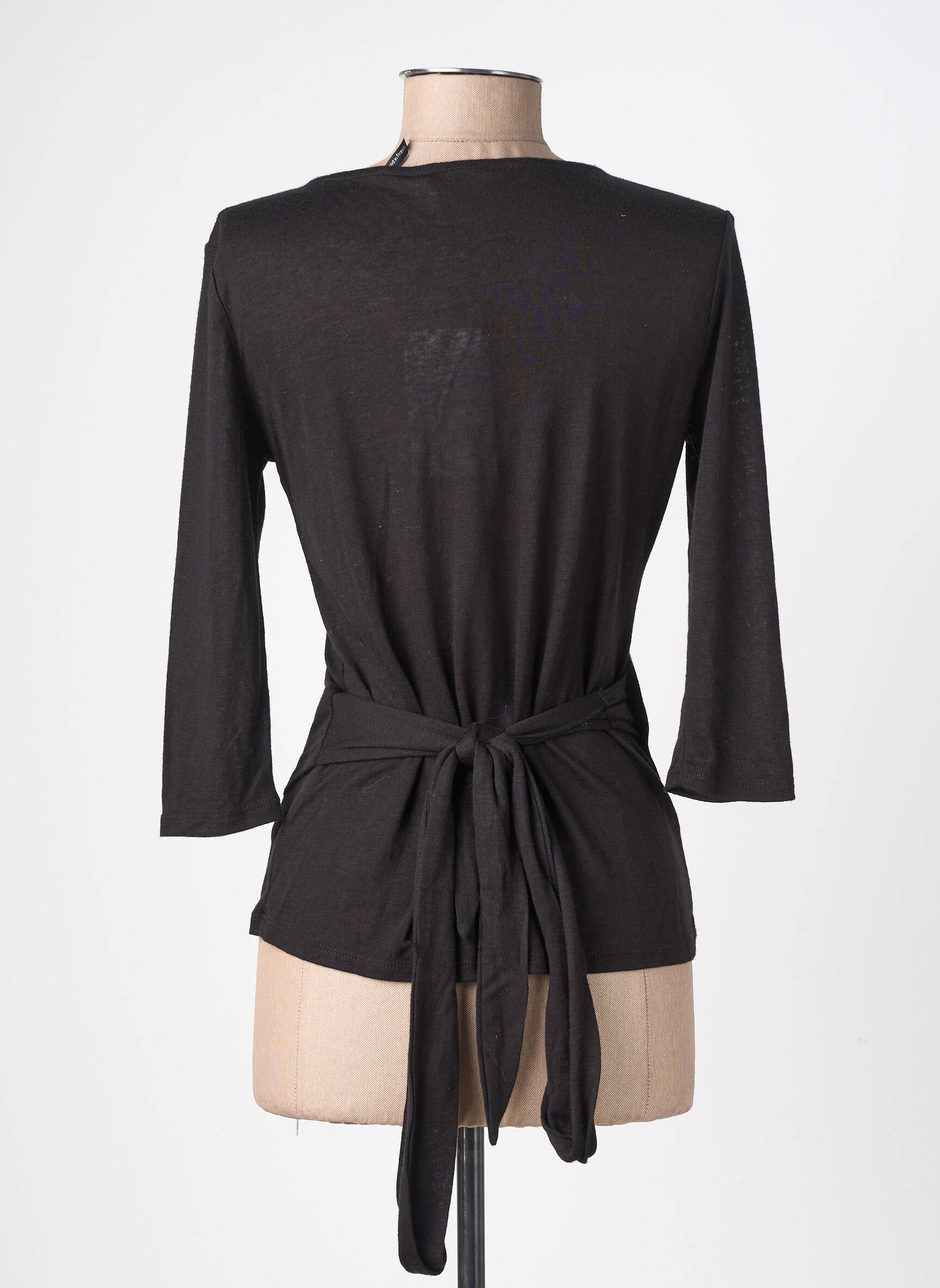 Top țesătură jersey mâneci lungi negru LPB LES PETITES BOMBES  femeie
