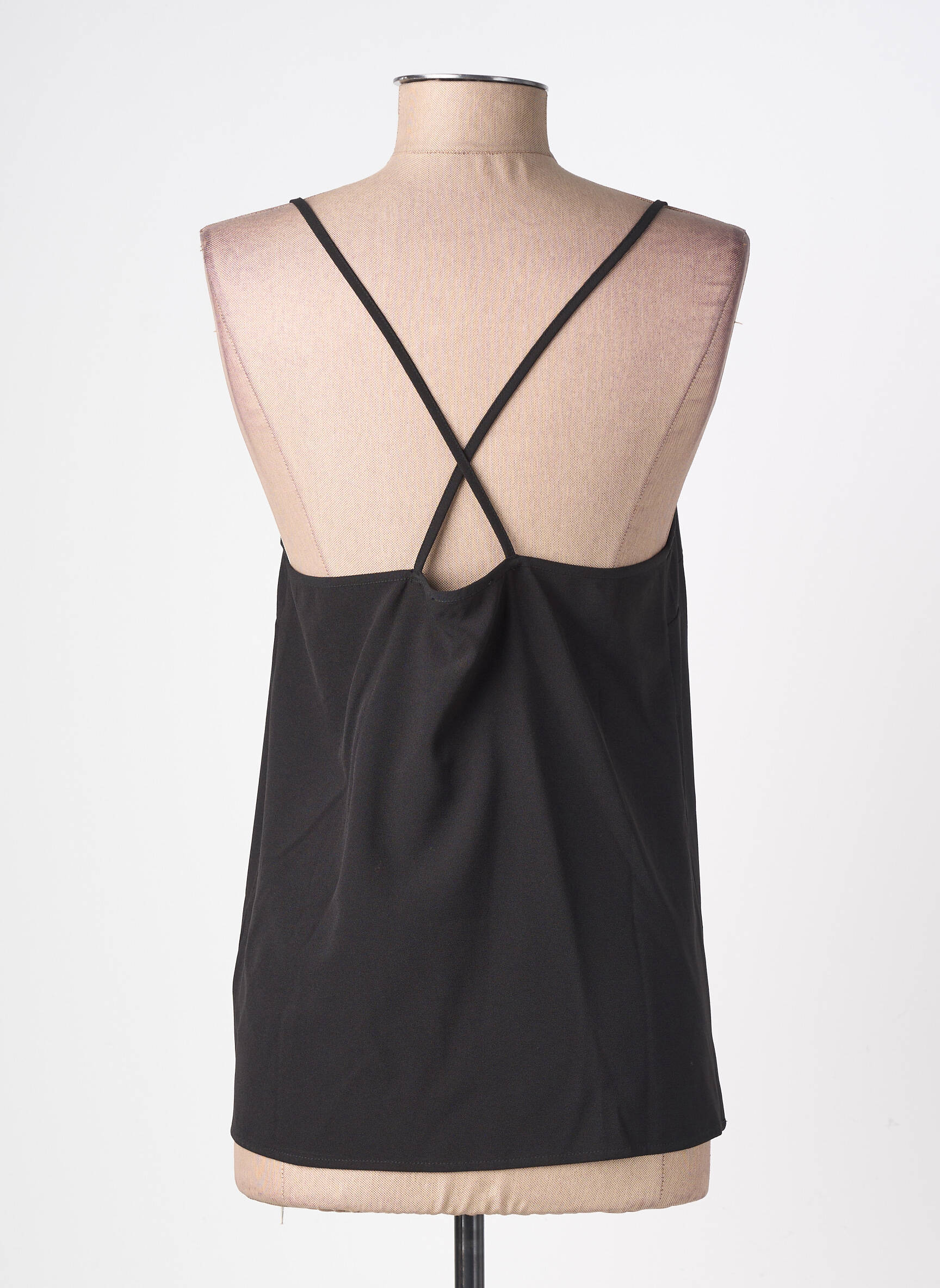 Top croială fluidă fără mâneci negru LPB LES PETITES BOMBES  femeie