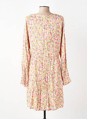 Rochie midi imprimeu floral mâneci lungi roz LPB LES PETITES BOMBES  femeie