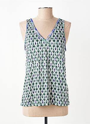 Top țesătură jersey fără mâneci verde LOLA ESPELETA femeie