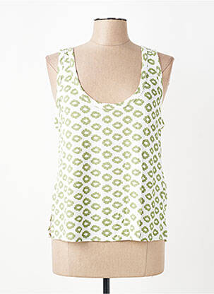 Top elasticitate fără mâneci verde MAJESTIC FILATURES femeie