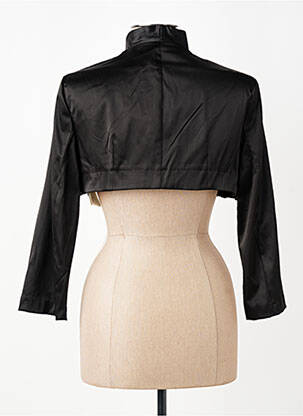 Bolero efect material satinat negru RINASCIMENTO femeie