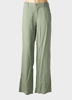 Pantalon drept țesătură crep mărime normală verde FREEMAN T.PORTER femeie