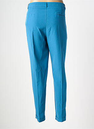 Pantalon drept țesătură poplin mărime normală albastru AMELIE & AMELIE femeie