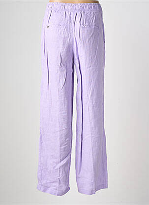 Pantalon larg țesătură crep talie înaltă violet STREET ONE femeie