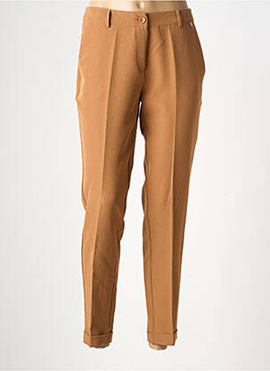 Pantalon slim talie elastică mărime normală maro AMELIE & AMELIE femeie