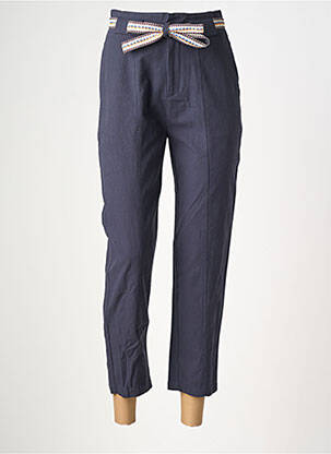 Pantalon 7/8 talie înaltă talie înaltă albastru SUNCOO femeie