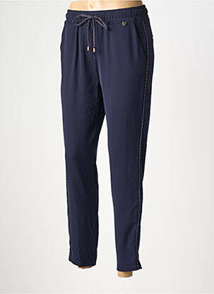 Pantalon 7/8 talie elastică mărime normală albastru AMELIE & AMELIE femeie