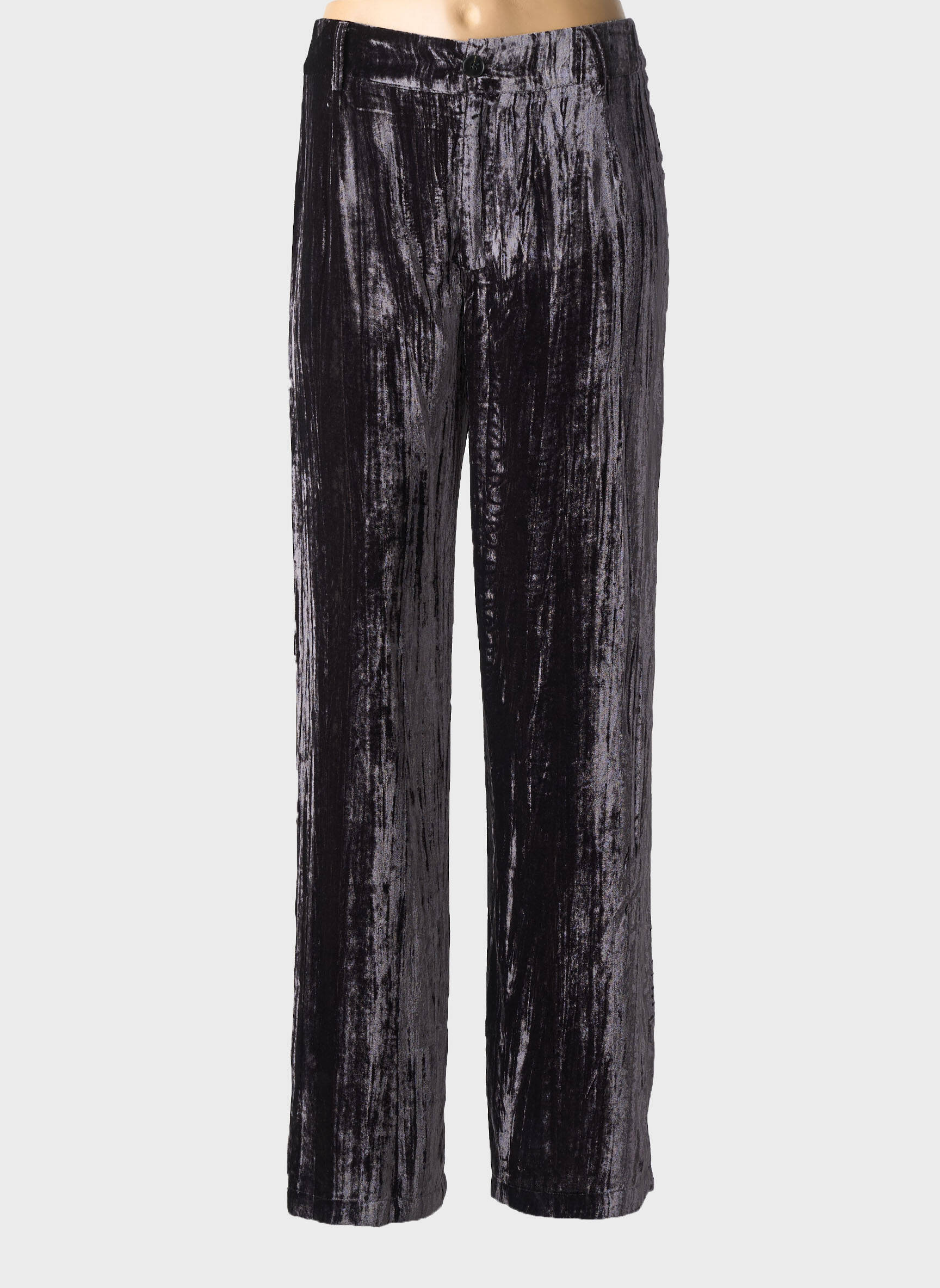 Pantalon drept elasticitate mărime normală gri RUE MAZARINE femeie