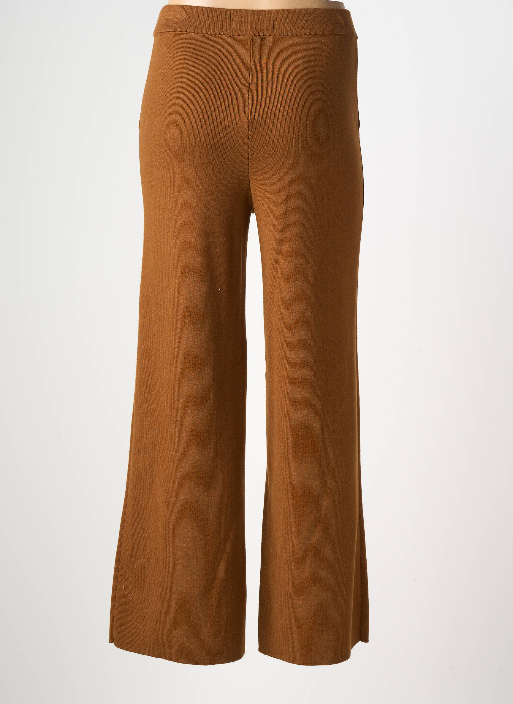 Pantalon evazat elasticitate mărime normală galben VAN-DOS femeie