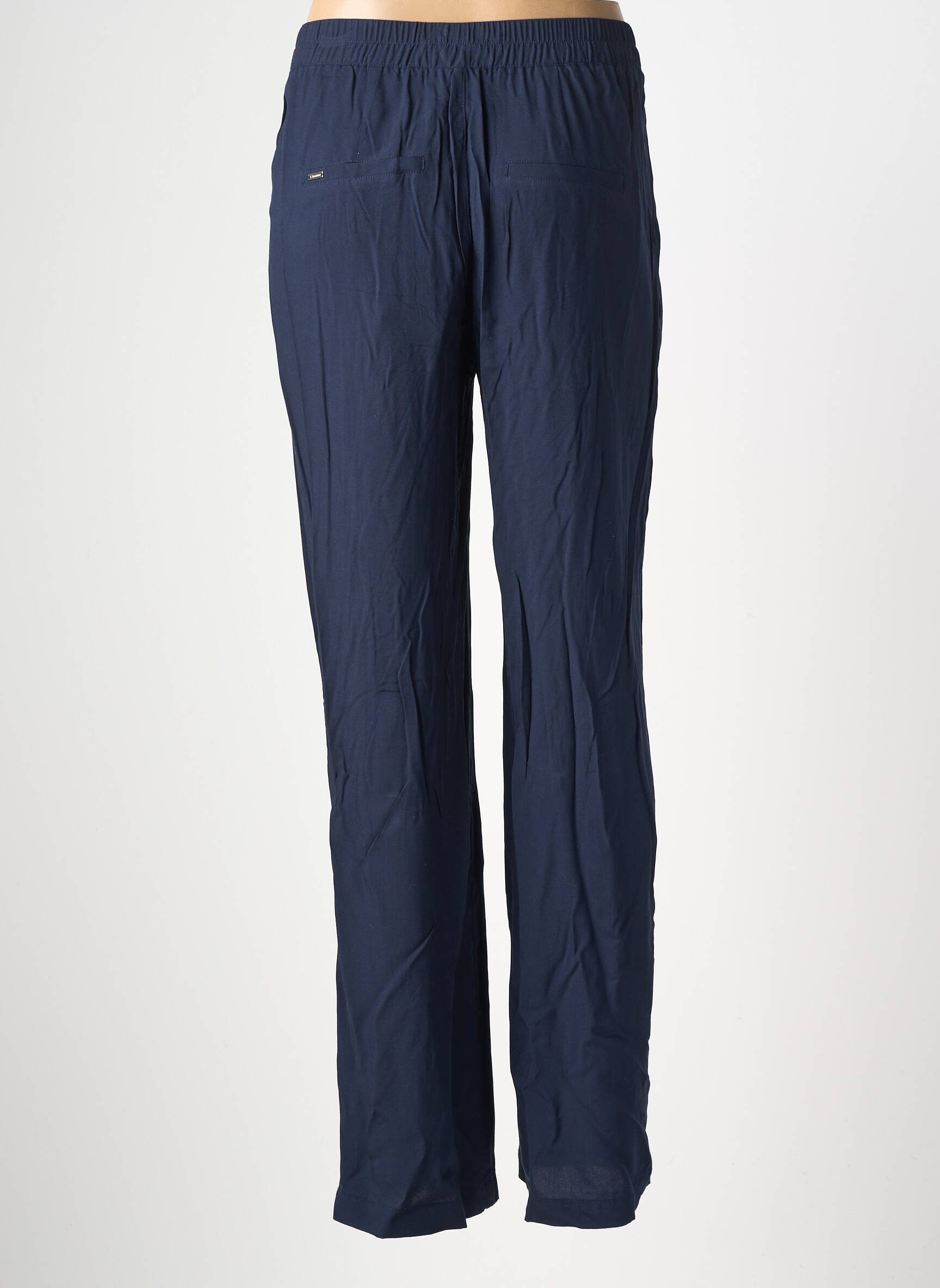 Pantalon chino țesătură poplin mărime normală albastru STREET ONE femeie