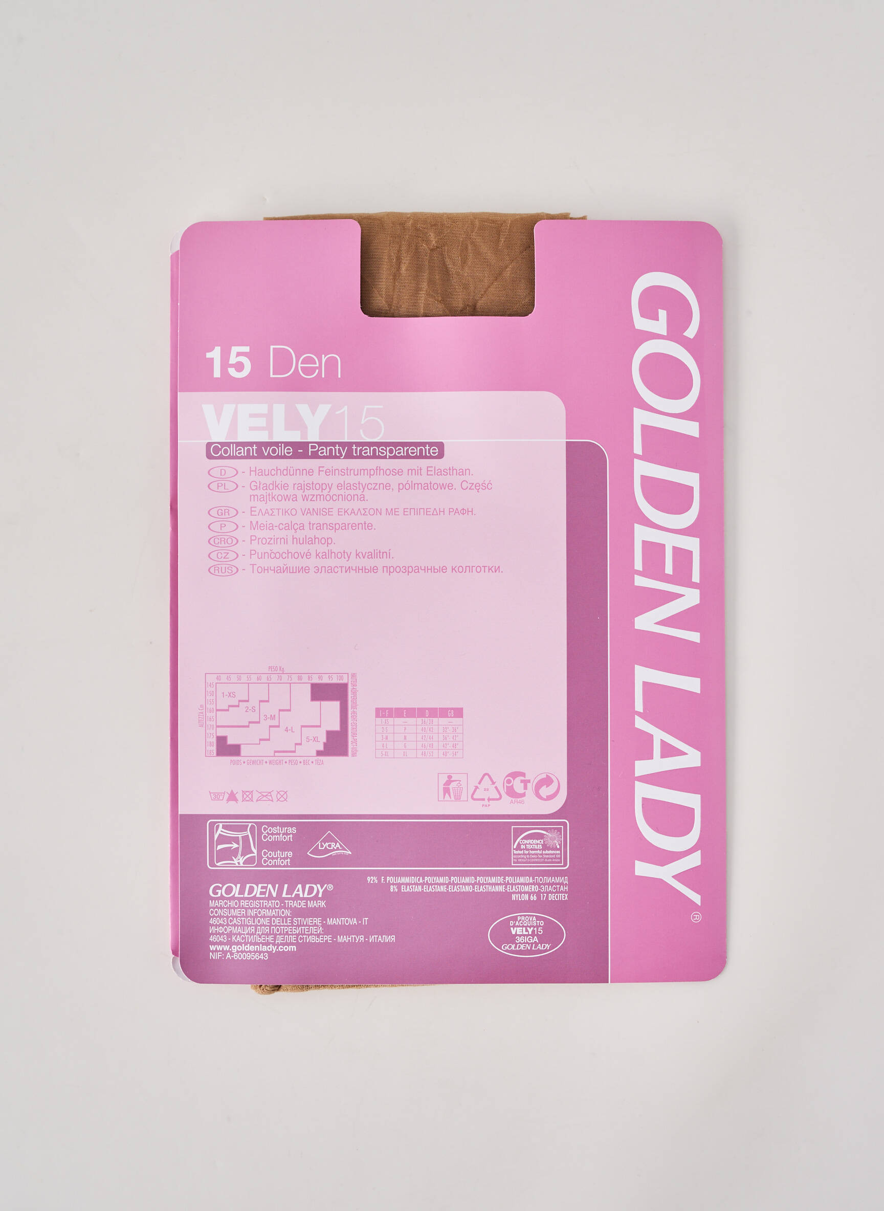 Colanți elasticitate bej GOLDEN LADY femeie