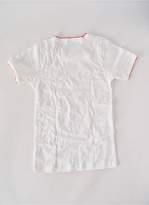 Tricou elasticitate mâneci scurte alb PETIT BATEAU fată