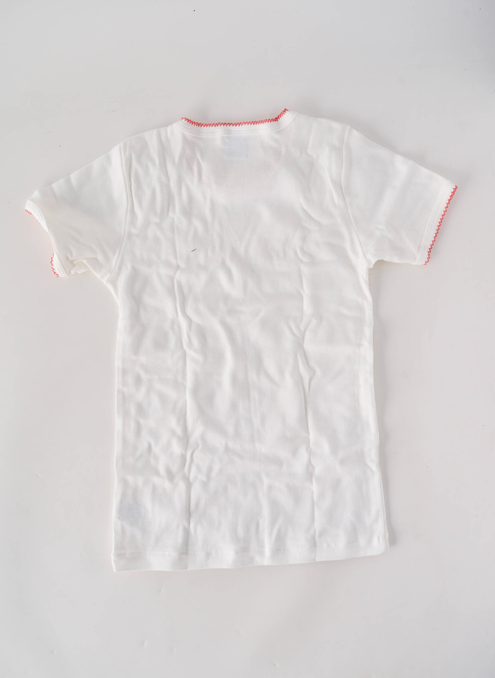 Tricou elasticitate mâneci scurte alb PETIT BATEAU fată