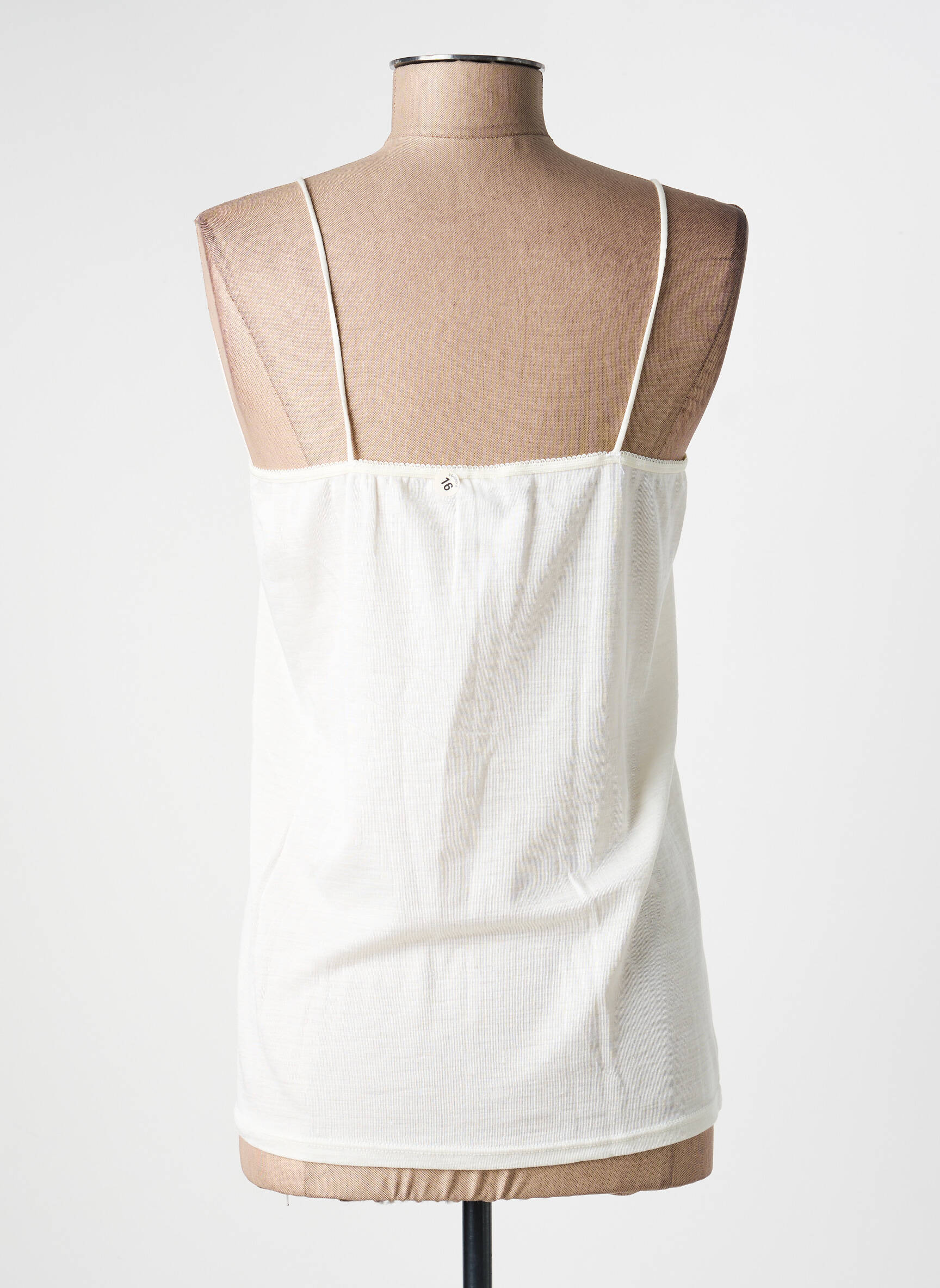 Top/caraco bretele elastice bej ACHEL femeie