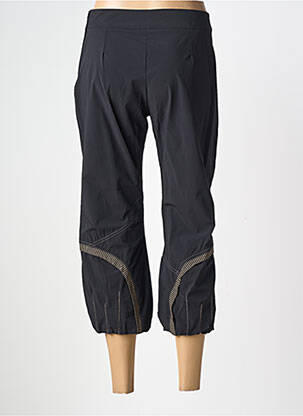 Pantalon trei sferturi elasticitate mărime normală negru ATLANTA femeie