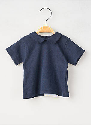 Polo mâneci scurte albastru PETIT BATEAU copil