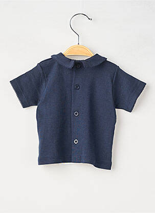Polo mâneci scurte albastru PETIT BATEAU copil